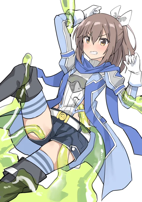 スライムのトラップに引っかかったサリーちゃん 