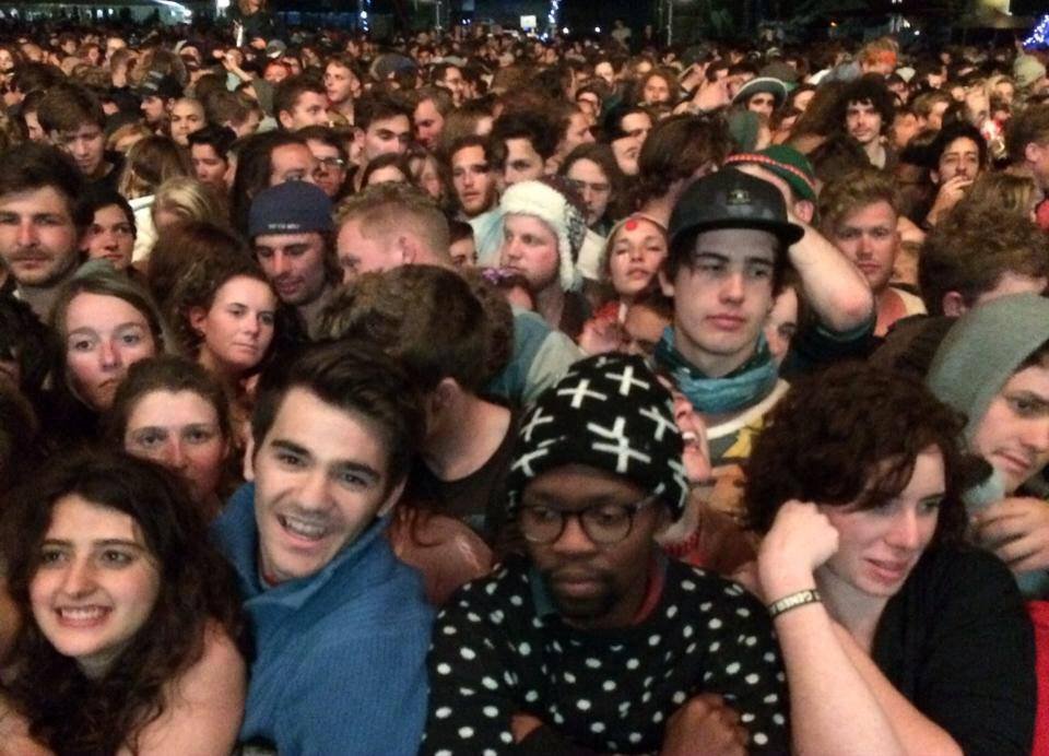 I'd like to resurrect this iconic photo of myself right at the front of the crowd watching Fokofpolisiekar, Rocking the Daisies (2015).
