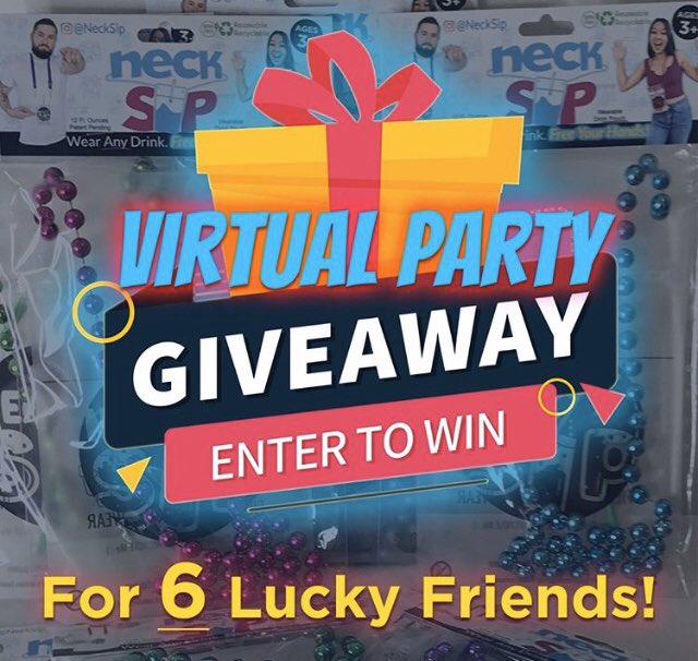 NeckSip's tweet photo. We’re doing a free giveaway.  Virtually your just a sip away!! Sign up on IG NeckSip #necksip #handsfreedrinkparty #QuarantineLife #StayHome #free #EllenDeGeneres https://t.co/ubcTIJN2hB