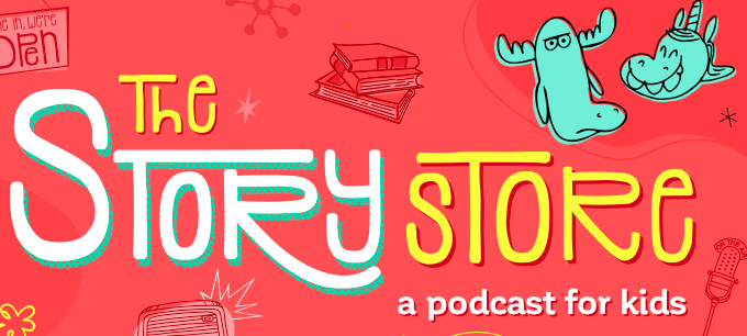 JamesTdsb's tweet photo. CBC's Story Store is an easy way to bring a few laughs into your home! Mr. Orlando &amp; Gary take suggestions from real kids across Canada and turn them into hilarious, fun-filled stories. New episodes every week. Available on all podcast platforms. https://t.co/12B6Yey3T7 @TDSB_KEW https://t.co/r75JbNEg25