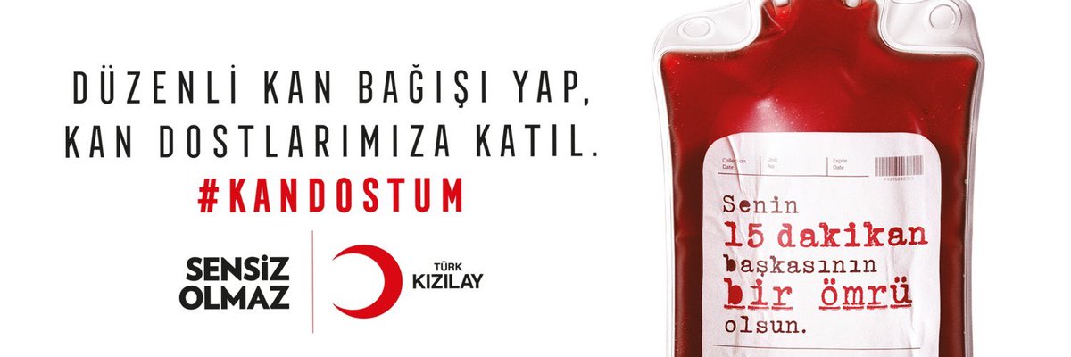 ❗️❗️ÇOK ÖNEMLİ❗️❗️

Bu hesabı takip edin, takip ettirin. 

<a href="/KanverOrg/">Türk Kızılay Kan Hizmetleri</a>

Size yakınlarınıza sevdiklerinize her insana bir gün lazım olabilir

Kan, Biyobanka ve Korona Hastalarımızın tedavisinde kullanılacak İmmün Plazma ile ilgili gelişmeleri bu mecradan paylaşacağız.

📌RT LÜTFEN