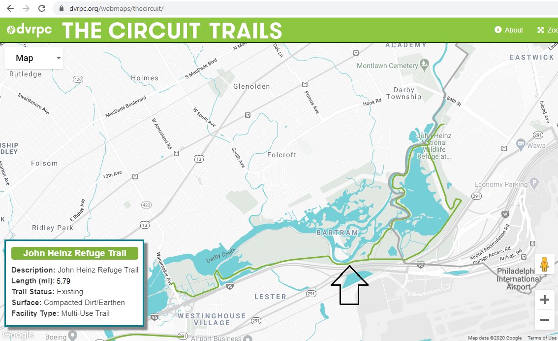 Top five not-so-crowded Philly trails that people should go discover  #onthecircuit and  #eastcoastgreenway: 5/5 -  @USFWS John Heinz National Wildlife Refuge Trails