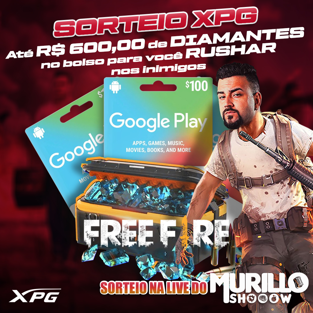 xpgbrasil's tweet photo. Siga a @xpgbrasiloficial e participe de sorteios incríveis🤯. Informações detalhadas no insta @murilloshooow 
#freefire #murilloshooow #booyah #freefirebrasil #tiroporradaebomba https://t.co/MJMHjs9VyM