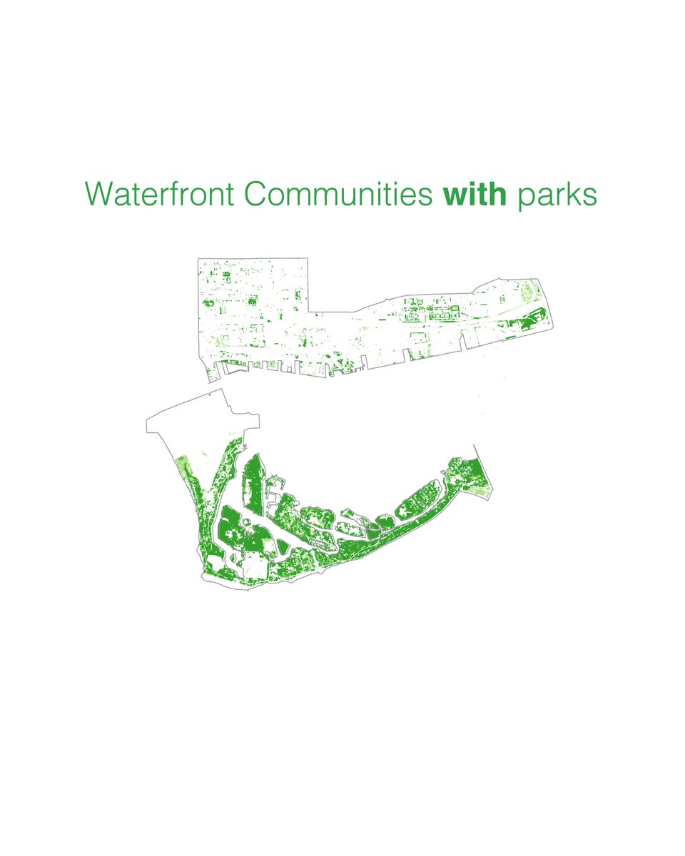Densely populated neighbourhoods have less room for greenery and rely heavily on public parks
