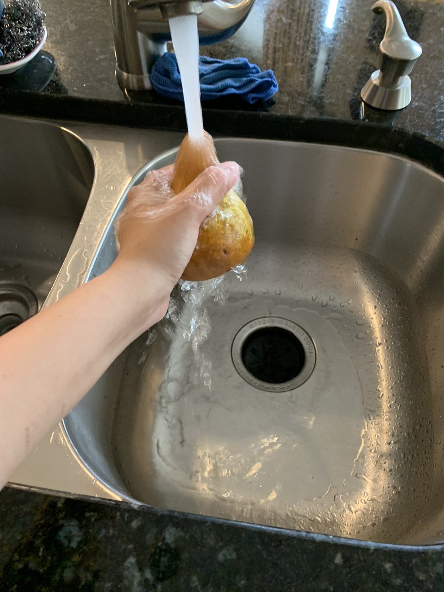 First things first, wash your hands and fruit!
