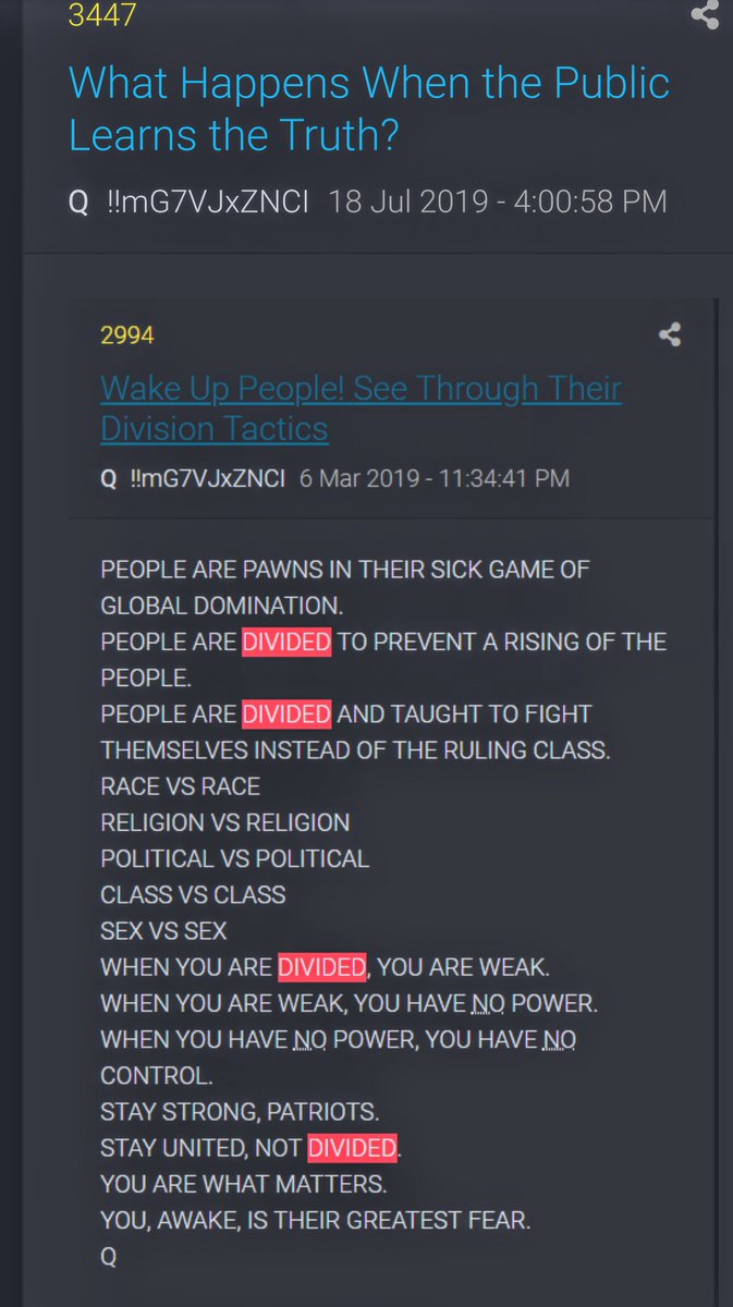 koolbreeze3232's tweet photo. MSM pushing the division.
#WhyTheFear https://t.co/OJJrCSp1ga