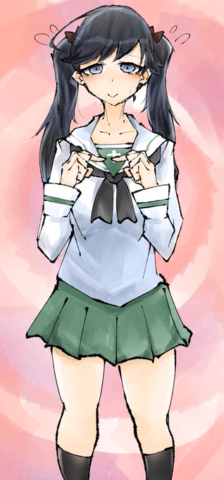 #ガルパン版深夜のお絵描き60分一本勝負
#ガルパン版深夜のお絵描き60分一本勝負_20200406
お題「五十鈴華」

せ...生徒会長...!! 