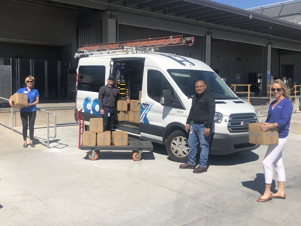 Cox steps up with 10,000 PPE shoe covers to help create a barrier against COVID-19  for Banner health care heroes #SendTheLove <a href="/12News/">12 News</a>