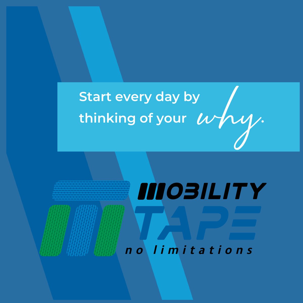 mobilitytape's tweet photo. We all have that motivation or reason behind why we do it. In times when it seems hard, how do you push through &amp; keep chasing your goals? 
We know it can be hard, but together, you can be unstoppable! 
Support your goals with Mobility Tape ➡️➡️ https://t.co/fNmi3NN0Ji https://t.co/GOdaDtje0w