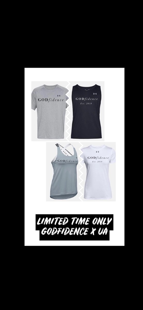 Godfidencefirst's tweet photo. 🚨NEW ARRIVALS🚨Pre-Orders start today! Following pictures show the full release. Saved the best for last 🤩 link in bio. GODfidence Premium Tee • Reflective GODfidence Premium Tee • GODfidence x UA (Limited time only) 🔥🔥 https://t.co/xkKVAwFOZL