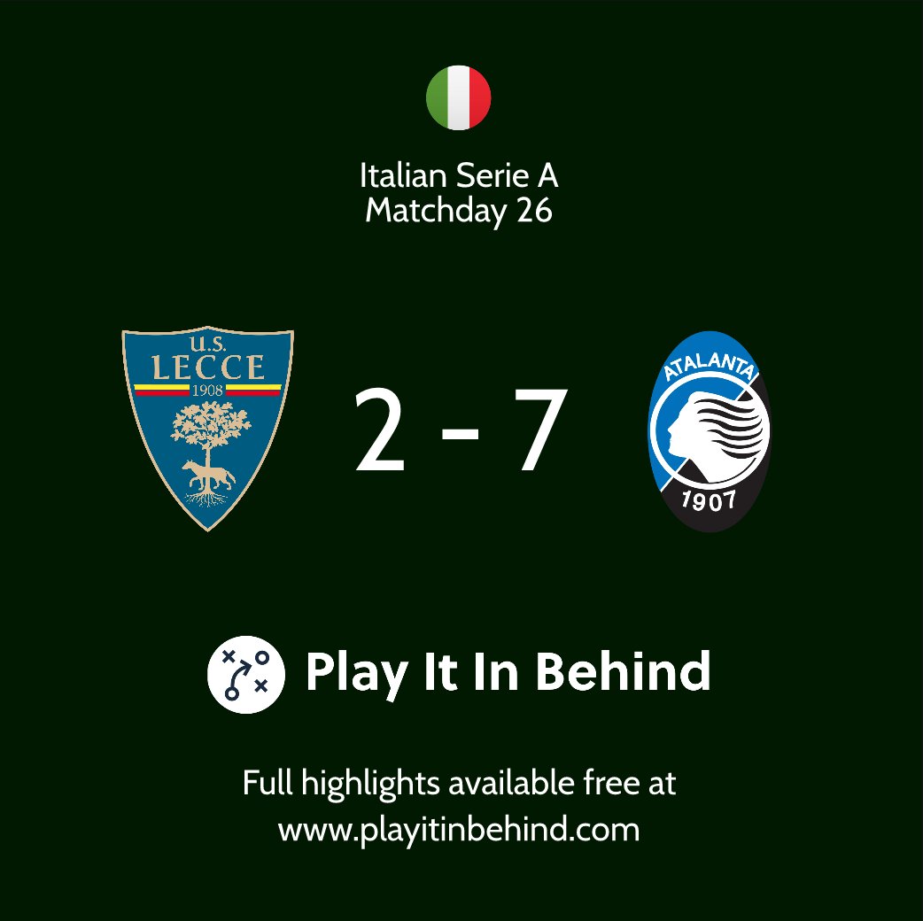 playitinbehind's tweet photo. Watch the most recent round of matches in #SerieA on our website (link in bio) #PIIB #PlayItInBehind https://t.co/sJeByl7R9b