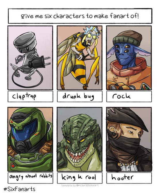 fun stuff, thanks #SixFanarts 