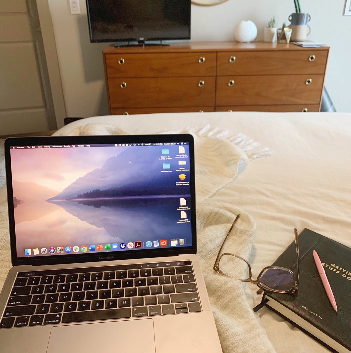 redfancomm's tweet photo. What does working at home look like for you? Our daily set-ups and cozy workspaces have our laptops, a comfy seat and almost always a 🐶��for company. #changeyourmindset #WFH https://t.co/haJ6MfNEwP