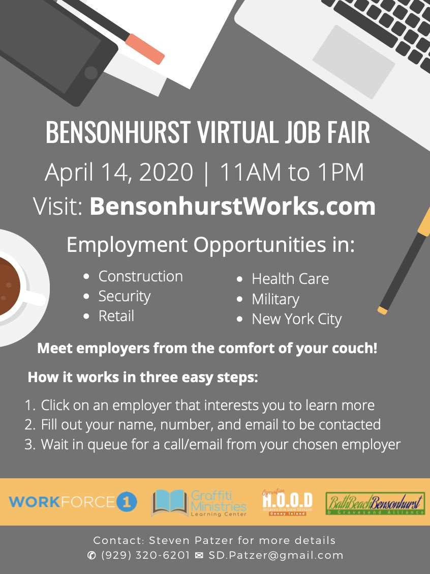 StevenDPatzer's tweet photo. Friday’s job report shocked that nation. Hundreds of thousands of jobs were lost. We are hosting another virtual job fair to support our neighbors during this tough time. Visit: https://t.co/hOVugEEVc5 on April 14th from 11am to 1pm. #impactnow https://t.co/WwufanIObG