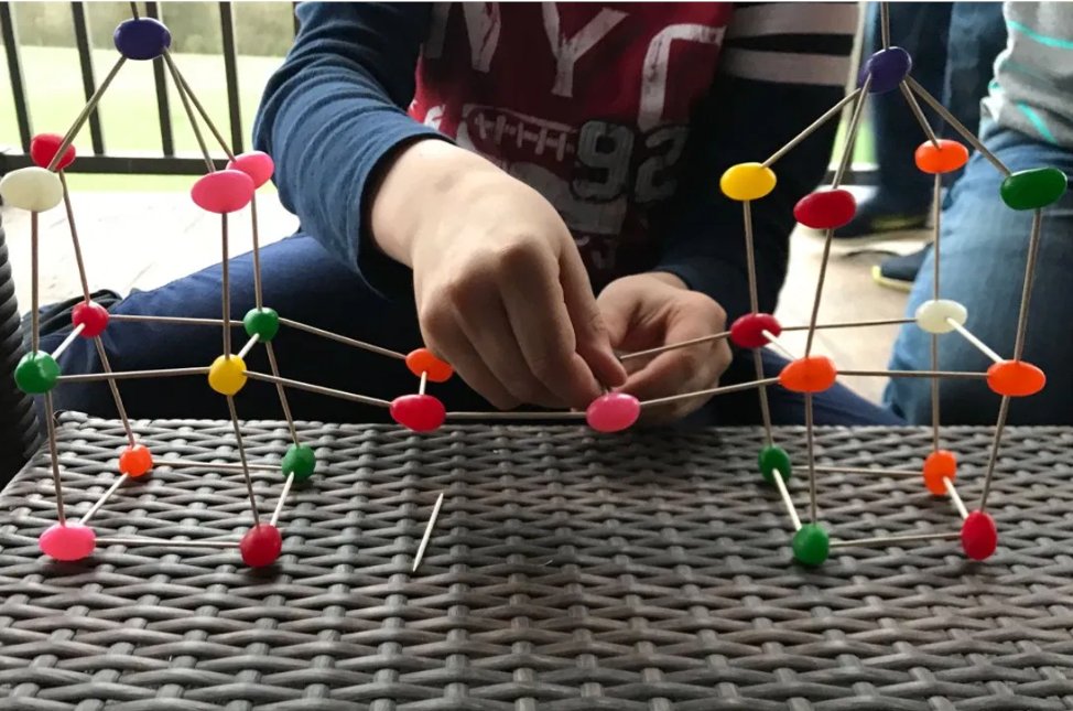 Ms_Kubaney's tweet photo. Looking for a fun &amp; easy STEM activity that doesn't require a lot of materials? Try out the Jelly Bean Toothpick Building Activity! All you need is some jelly beans (or mini marshmallows) and toothpicks (spaghetti works too!). Have fun and be creative! 🙂🏠🎢 https://t.co/x7xDLZAAwk