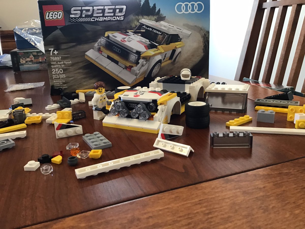 Abbie, an accomplished racing driver, is turning her own wrench to get her  @Audi ready for the race, but it’s a daunting task. Mario and Gunther are nowhere in sight...  #PhysicalDistancing  @AbbieEaton44  @LEGO_Group