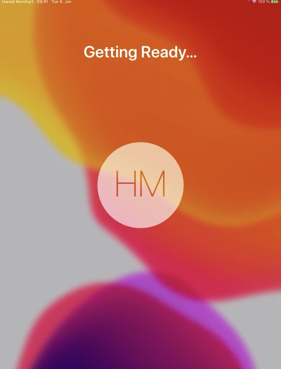 MartinLang's tweet photo. .@HaraldMonihart @lauraroesler @PPinkernelle &amp; John Woll demoed the brand new „Shared iPad“ for Business feature to me today based on a test ABM instance connected to a test AD &amp; our test Jamf instance. Could be very useful for pool-, demo-, &amp; event-iPads. Getting close... https://t.co/WcsOLX1K7B