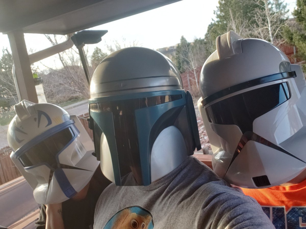 AccordingToTroy's tweet image. Troy and his parents are doing their due diligence and always wearing their masks when they leave the house.