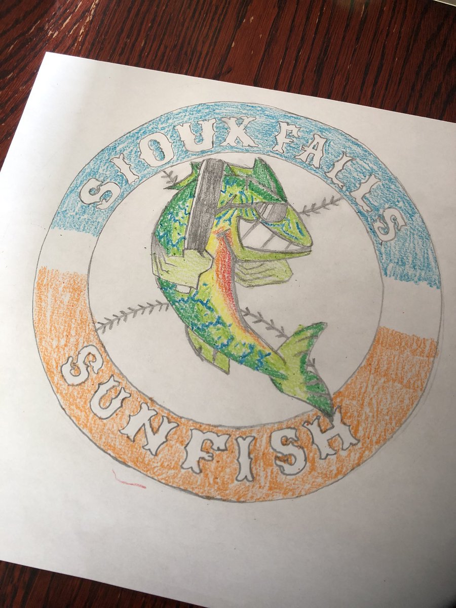 JonBogue's tweet photo. @SFsunfish #SFsunfisharts no printer so i whipped er up freehand #coloringcomp https://t.co/Kc6lEhT0kr