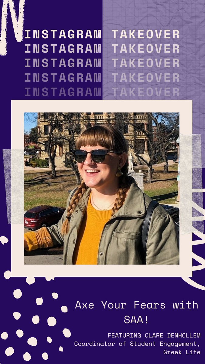 SAA_1923's tweet photo. TOMORROW. 

We have a special guest to answer how to “Axe Your Fears” during this difficult time. Tune in on our Instagram (saa_1923) for this special takeover with Clare Denhollem!

We can’t wait!
#axeyourfears https://t.co/P4awMz09BH