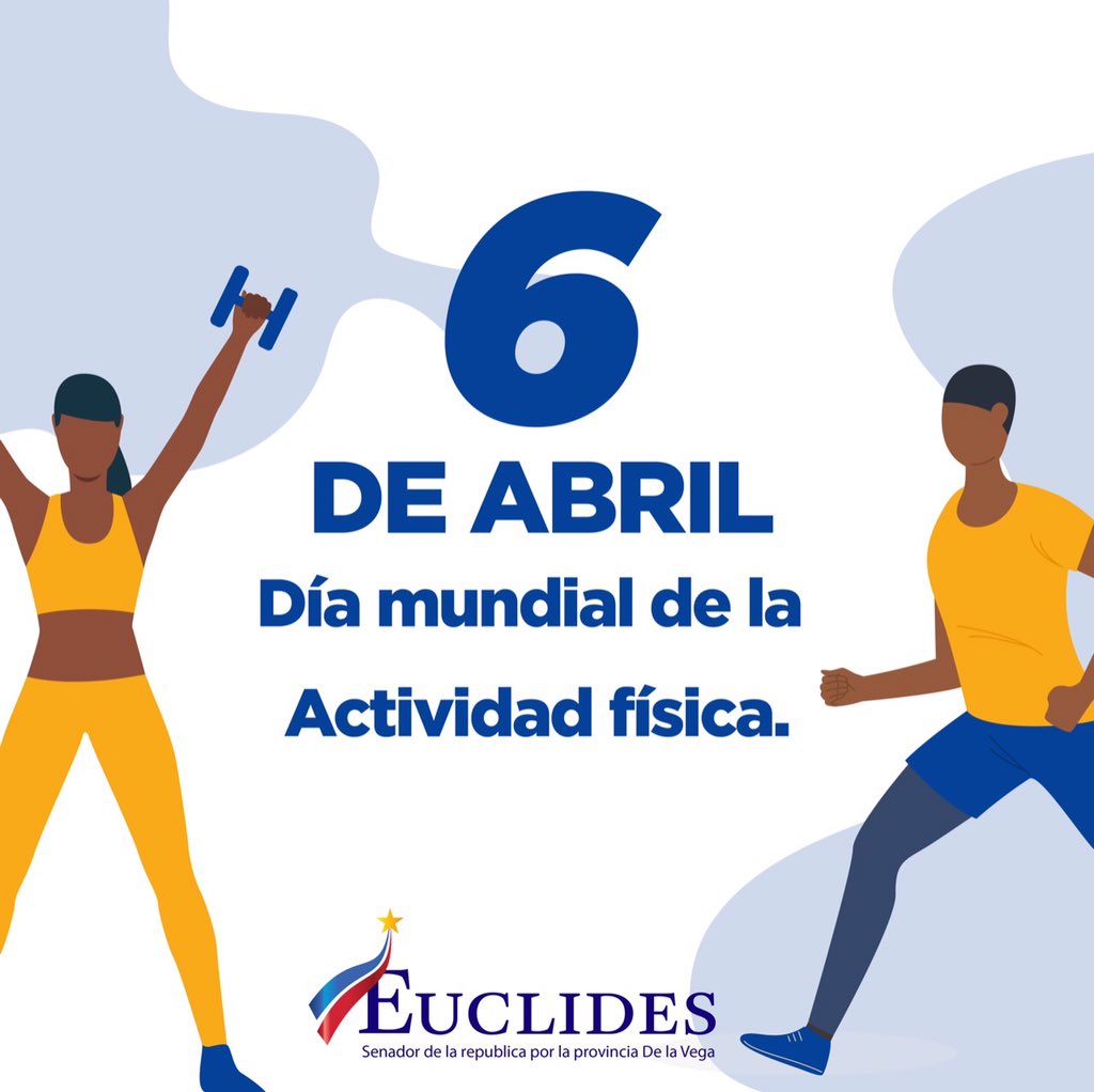 Día mundial de la actividad física.
También es Lunes santo de Semana Santa, recuerda #QuedateEnCasa 🏠 debemos aprovechar este tiempo de cuaresma para reflexionar y hacer actividades que nos mantengan positivos ante la situación como es la práctica de la actividad física.