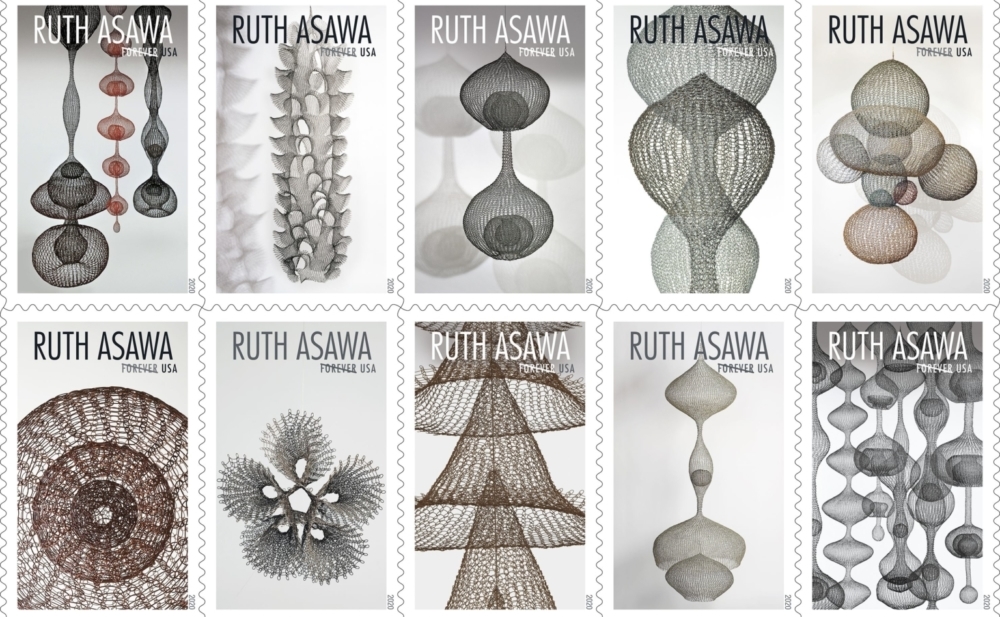 SENSATIONAL news for crocheters: the USPS has created a stamp honoring Ruth Asawa, crochet artist. Each forever stamp in the sheet is a different look at her work. 2020 release date is not announced. Buy &amp; promote crochet when you can.