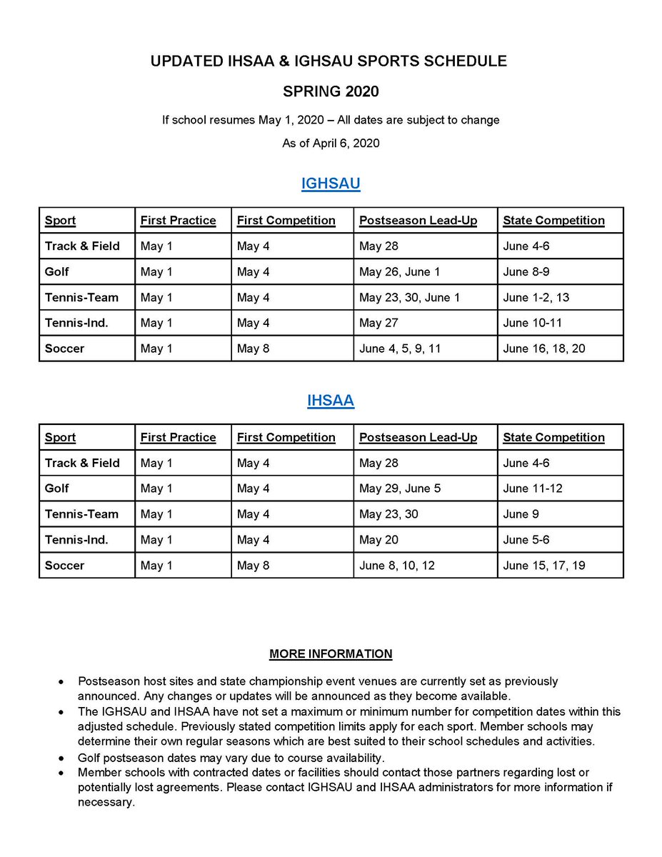 Urbandale J-Hawks (@urbandalejhawks) on Twitter photo SPRING SPORTS SCHEDULE UPDATE
The CIML will meet later this week to discuss scheduling for Spring Sports.  Following that meeting, will we provide details on when schedules may be finalized. SPRING SPORTS SCHEDULE UPDATE
The CIML will meet later this week to discuss scheduling for Spring Sports.  Following that meeting, will we provide details on when schedules may be finalized.
