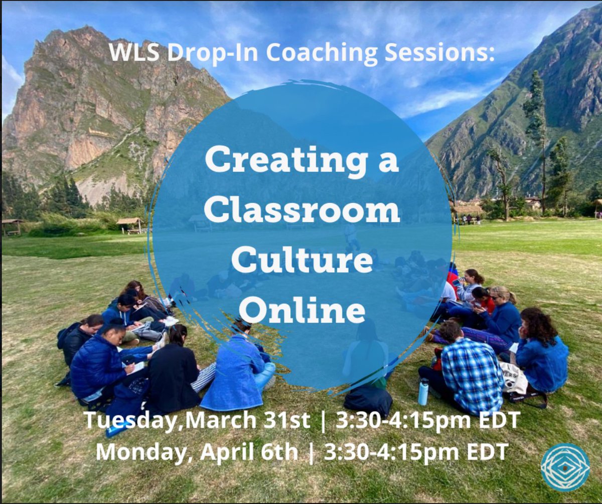 cookee_jar's tweet photo. Join us for the kick-off of our second week on online professional learning for educators. Today, Jessica Catoggio will take us through tangible steps for creating classroom culture in an online environment. Register online at: https://t.co/vAPpHzxhEn @wrldleadership https://t.co/LSPpjEF4z4