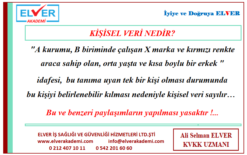 Kişisel Veri Nedir ? Ne Değildir?