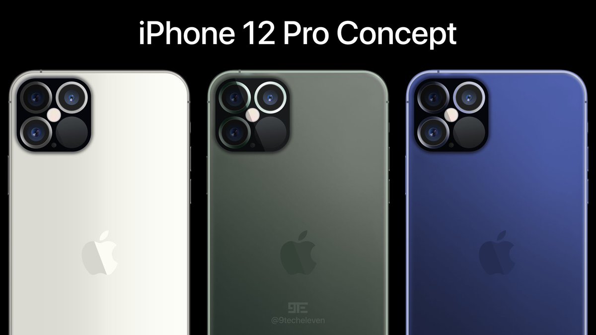 9techeleven Iphone 12 Pro Concept Design Based On The Latest Leaks Which Color Do You Prefer Silver Midnightgreen Or Midnightblue Design Based On Latest Leaks Available Publicly Online Apple Iphone