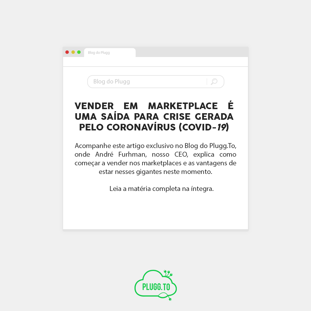 pluggto's tweet image. "(...) Começar a vender pela internet, pode já gerar resultado imediato, e mesmo que demore um pouco mais, prepara a sua loja para o novo momento que virá. (...)"

Leia o artigo completo no nosso Blog! bit.ly/3bYFYz8