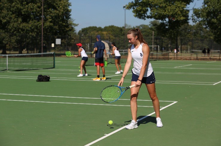 duqsaac1's tweet photo. “I chose to play tennis because it gave me that time to be alone and just let all my energy out and fight. Doing it with a purpose for a team just made it even better”@margot_pessy
 #NatlSADay @GoDuquesne @atlantic10 @DuqTennis https://t.co/jpbRpxABMO