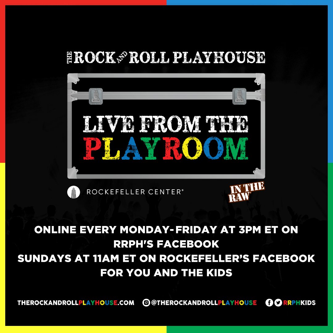 ArdmoreMusicPA's tweet photo. Don't Forget❗️ @RRPHKIDS will be streaming live music on our Facebook every weekday at 3pm or the whole fam to enjoy! Tune in! #PhillyFam #RockAndRollPlayhouse #MainLineParent https://t.co/8X4RcANCe3