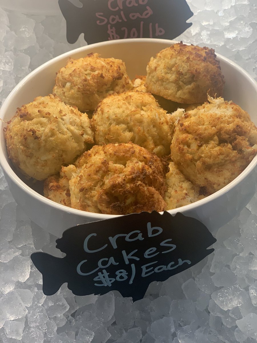 waltsfishmarket's tweet photo. Crab cakes $8 #crabcakes #crabmeat #freshseafood #seafood #seafoodlover #seafoodmarket #fishmarket #freshfishmarket #freshfish #sarasota #siestakey #curbsidepickup #weareopen #eatlocal #eatlocalfl #drinklocal #supportlocal #supportsmallbusiness #smallbusiness https://t.co/RosEjmfVQJ