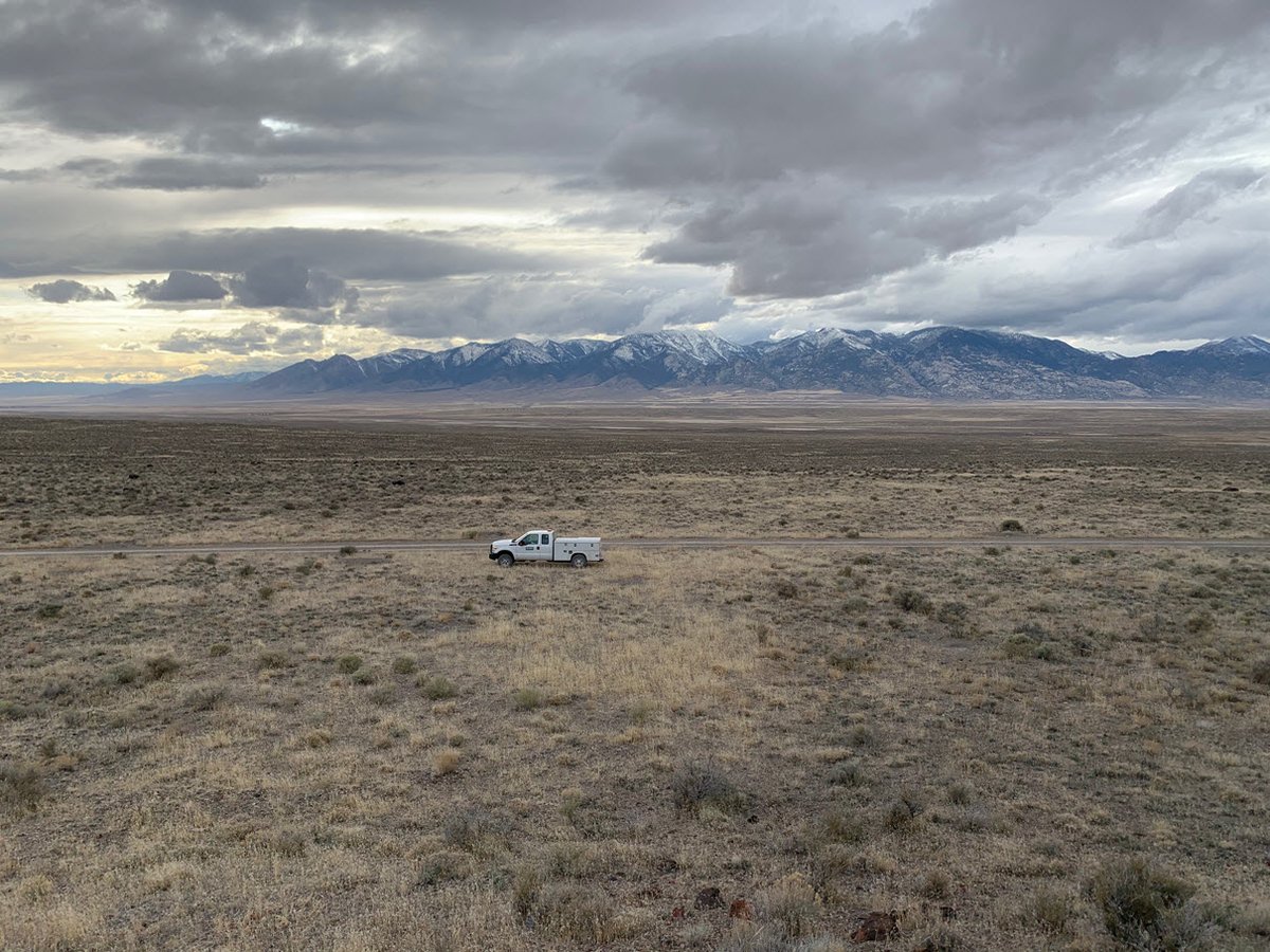 USGS_UT's tweet photo. Every March the #UTWSC measures water levels at wells that are part of state-wide #groundwater monitoring network, including this area of #SnakeValley south of Garrison. Lots of red on the current Ground Water Watch Map. Learn more at https://t.co/OQHSUqmh8X https://t.co/b144vK6I3P