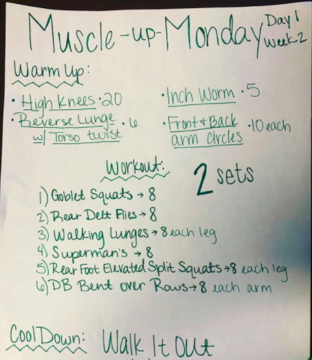 TarletonRevived's tweet photo. Don't forget to stay active!! Try today's workout provided by the KPL team!!
#ReviveWellness #Wellness https://t.co/6AOXTfFJRc