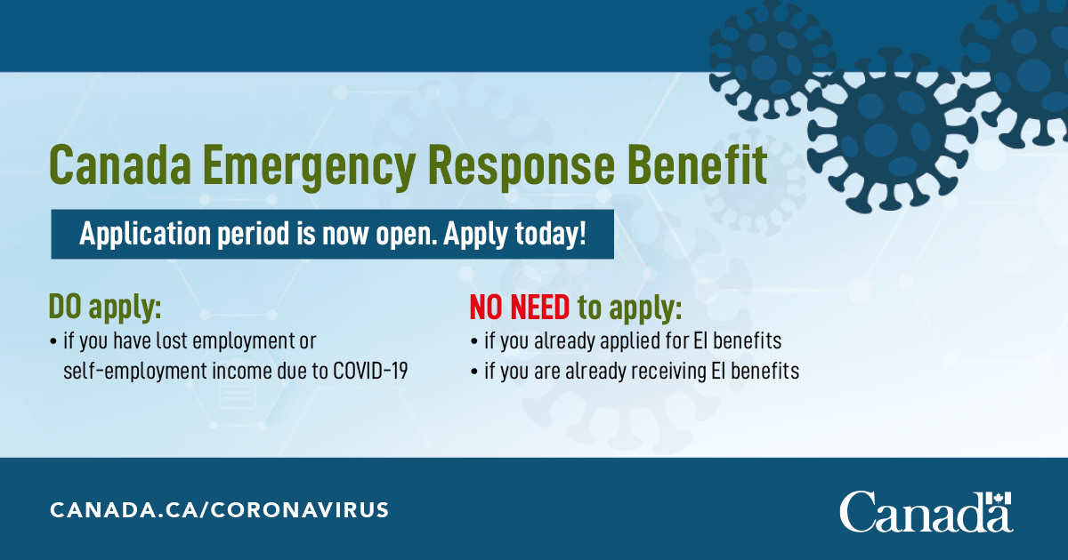 ESDC_GC's tweet photo. Not sure if you quality for Employment Insurance or the Canada Emergency Response Benefit? 
Answer a few questions on the online portal to find out which benefit is best suited to you. https://t.co/h4cq3mDg5Z

#COVID19 #EconomicResponse #CERB https://t.co/KgJiyNkVaq