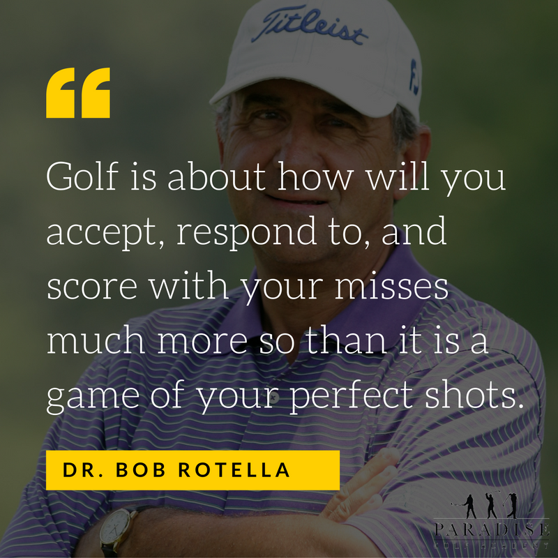 GolfRay's tweet photo. Golf is about how will you accept, respond to, and score with your misses much more so than it is a game of your perfect shots.
-Dr. BOB ROTELLA https://t.co/eRltVlyWGL