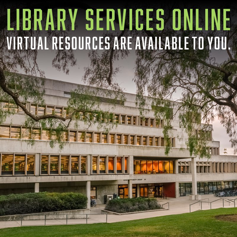 REKLibrary's tweet photo. Access library services online! ⭐️
A full list of the library’s virtual resources for students, faculty and staff is available at https://t.co/k5KgpZxezy

#calpolynow #calpolycovid19 #calpolydigital https://t.co/fz9Nj6kwub