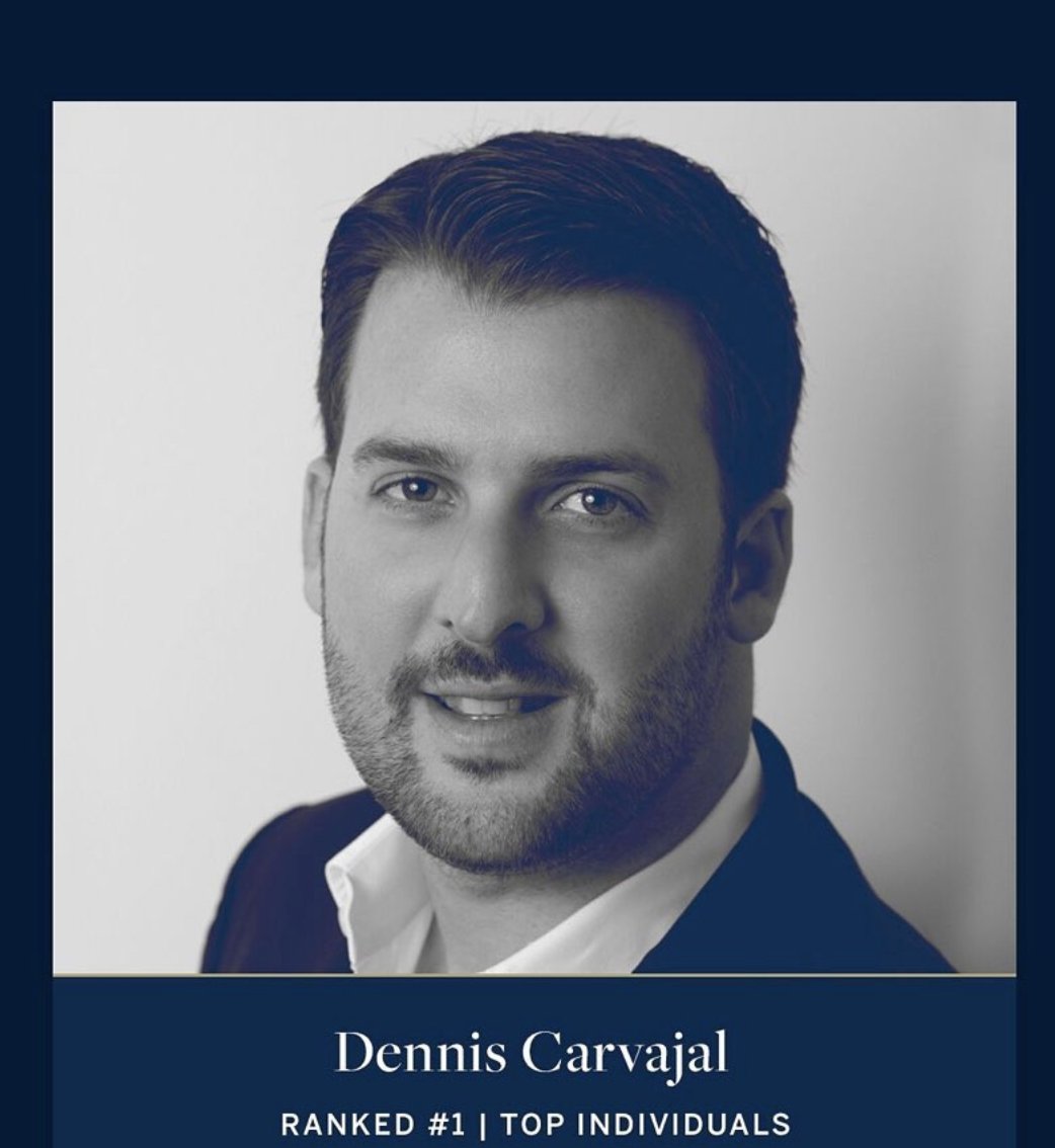 Incredibly honored and humbled to be ranked the #1 TOP PRODUCER at such an incredible company, ONE Sotheby’s <a href="/ONESIR/">ONE Sotheby's International Realty</a>. My colleagues are some of the best agents in the business, many of whom have taught me so much along the way. #denniscarvajalgroup #miamiluxuryliving #onesir