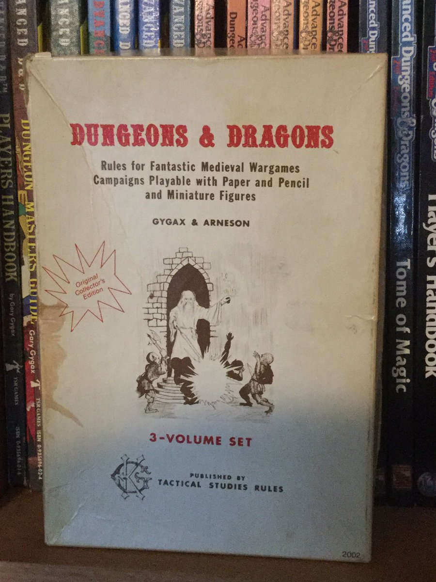 I’ve decided to post an interesting or meaningful game from my collection each day of this crisis. A  #CuratedQuarantine if you will. This is my very first hobby game, the original D&D boxed set. I got it at Eric Fuchs in Salem, MA in 1979. I was 10 and it changed my life.
