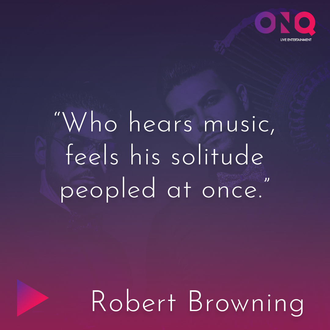 onqlive's tweet photo. “Who hears music, feels his solitude peopled at once.” ― Robert Browning

#MusicQuoteMondays #ONQLive #MusicMondays #liveentertainment #entertainment https://t.co/orRZWwYnKF