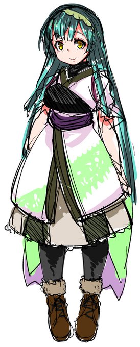 東北ずん子
立ち絵素材案 