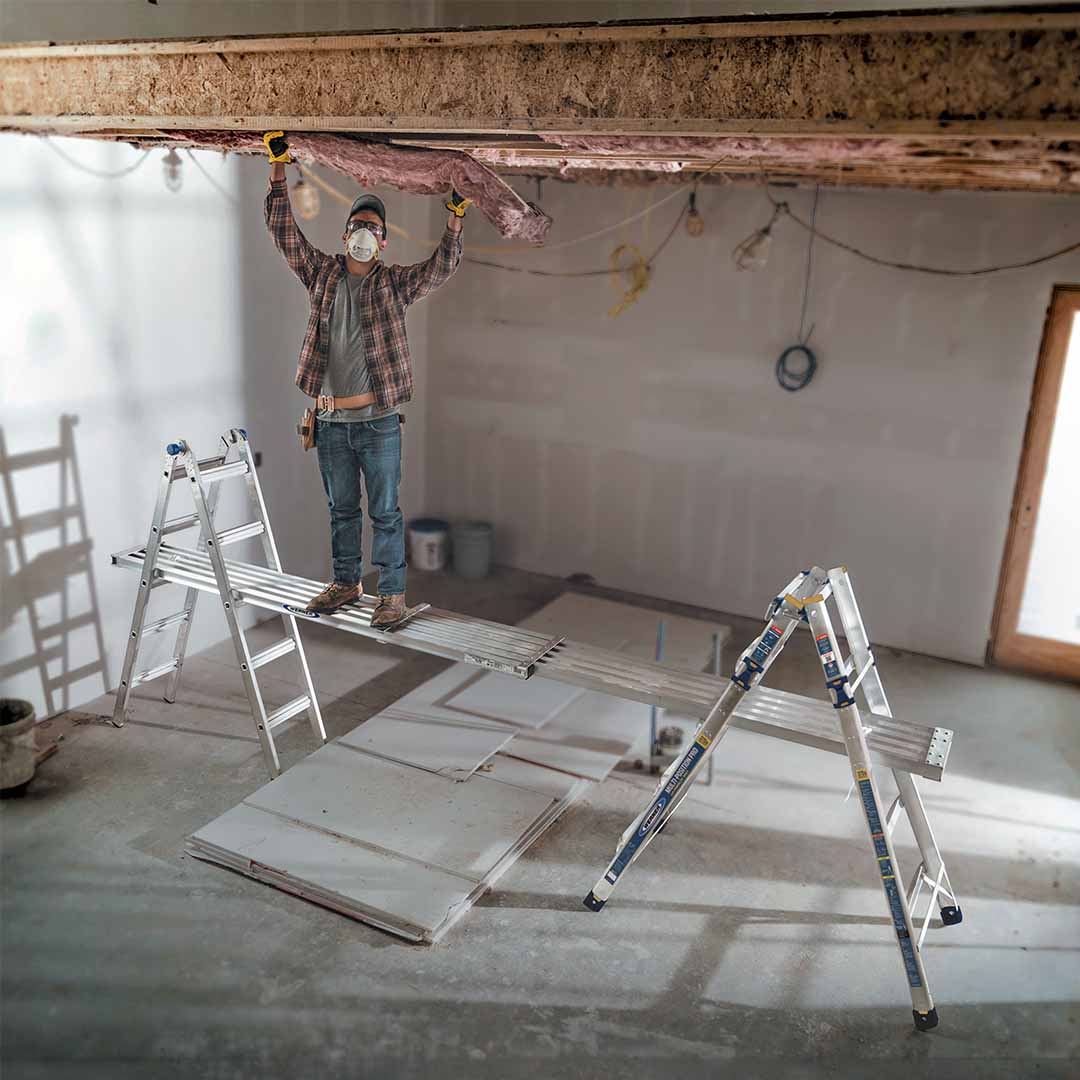 Werner_Safety's tweet photo. Need quick and stable #scaffold bases on the #jobsite? The #Werner #MultiPositionPRO easily converts to two scaffold bases without the need for additional hinges. #MultiPositionLadder #MultiPurposeLadder
https://t.co/HE1ubNX9H6 https://t.co/iMzUx5AjkK