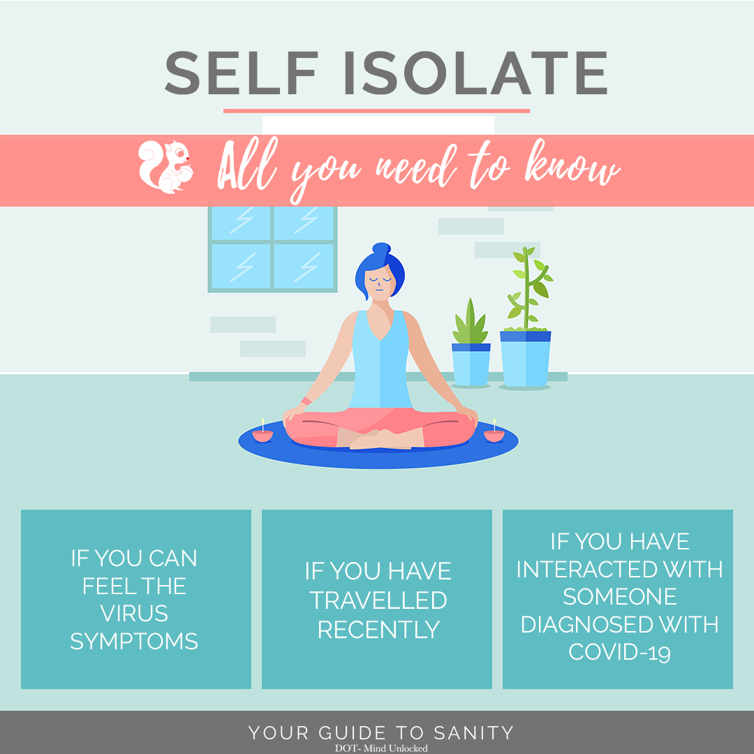 Self Isolation is when you not only stop going out, but completely isolate yourself from others even at home. The purpose it serves is to prevent the spreading of COVID-19 any further.

#SelfIsolation #covid19 #pandemia #QuarantineLife #PreventCOVID19Spread