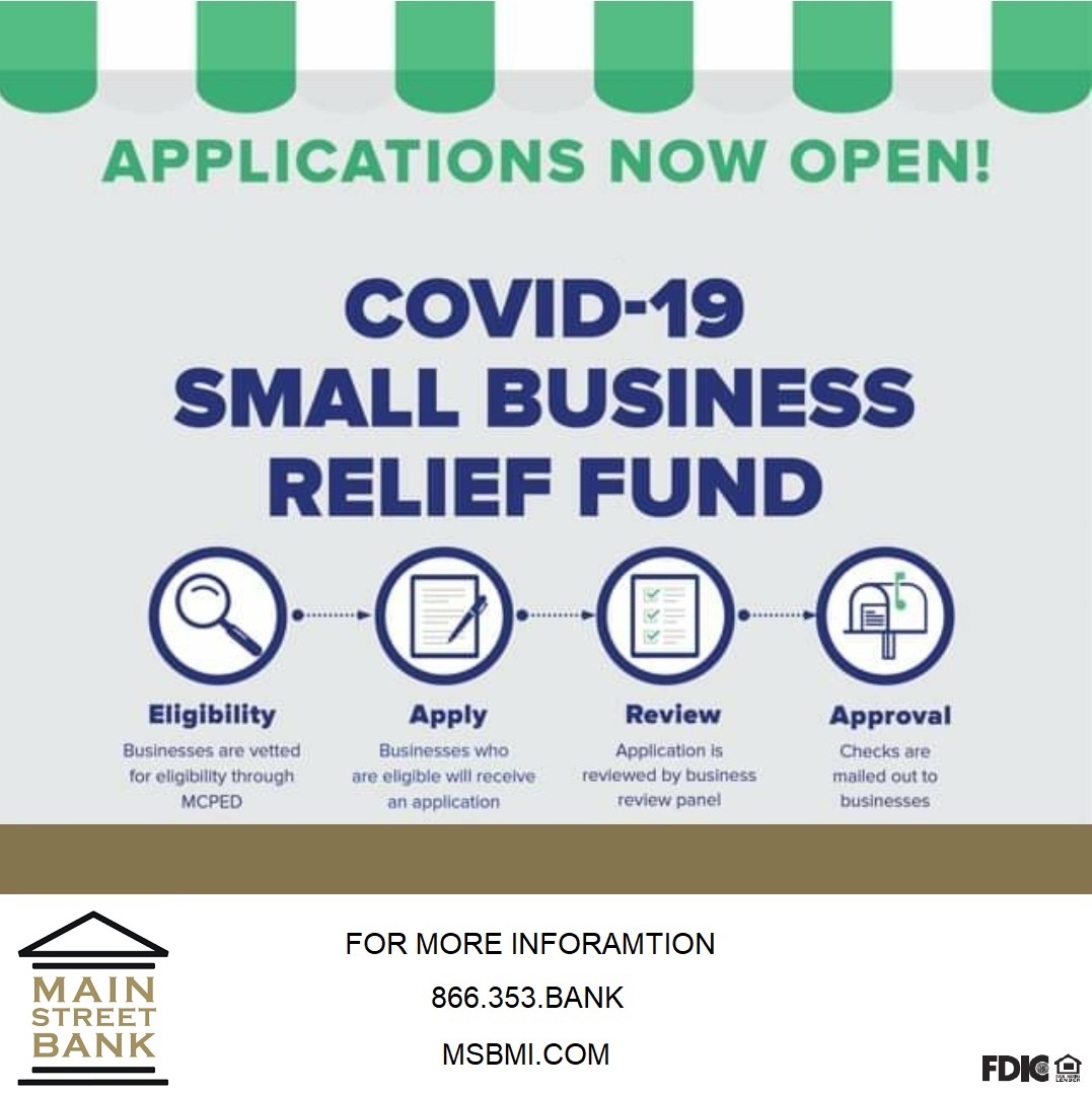 msb_mi's tweet photo. The Main Street Bank team has been working around the clock to help our business customers who are applying for the SBA’s Paycheck Protection Program. To learn more, get started, and work with a local Main Street Bank lender, visit https://t.co/gAiIUwar88 https://t.co/XZHmbyzUdm
