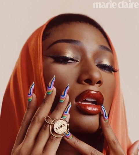 artdelacouture's tweet photo. Megan Thee Stallion for Marie Claire
🐎💫

Shot by Micaiah Carter
Styled by Memsor
Hair by Kellon Deryck
Makeup by Sir John
Nails by Coca Michelle
Set design by Griffin Stoddard https://t.co/AAvanTLtjg