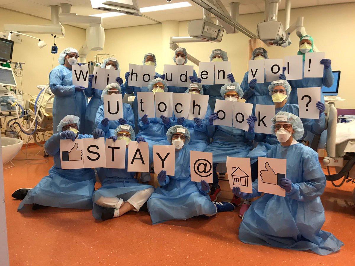 Onze dochter is IC-verpleegkundige in #Zwolle #Isala. Ze stuurde ons vandaag deze foto met als boodschap #COVID19 #StayAtHomeSaveLives