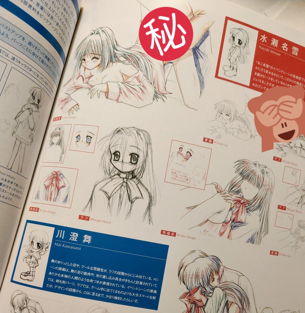 Once upon a time, my aunt bought me a set of artbook saying "The cover had a cute girl like the ones you draw. I thought you'd like this."
....