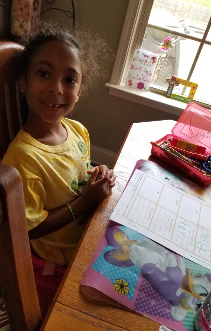 TweetDCS_HES's tweet photo. McKyla in @AmyLofton11 class is working hard with a smile on her face! #TeamDCS #RaiseTheBar https://t.co/HKAEDmJAQ4